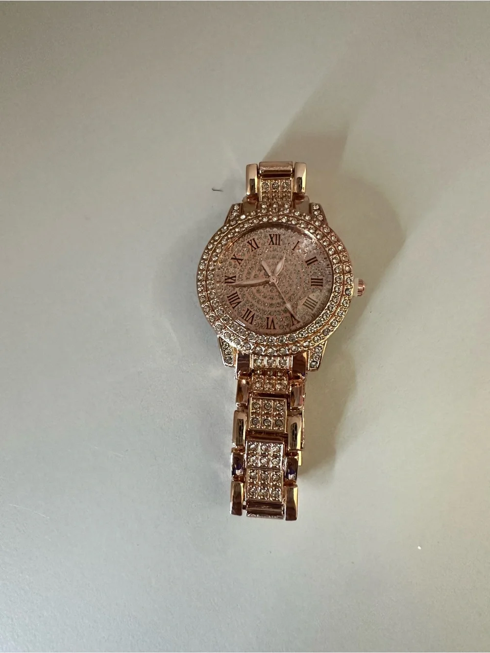 Rose Gold Crystal Accent Women’s Watch